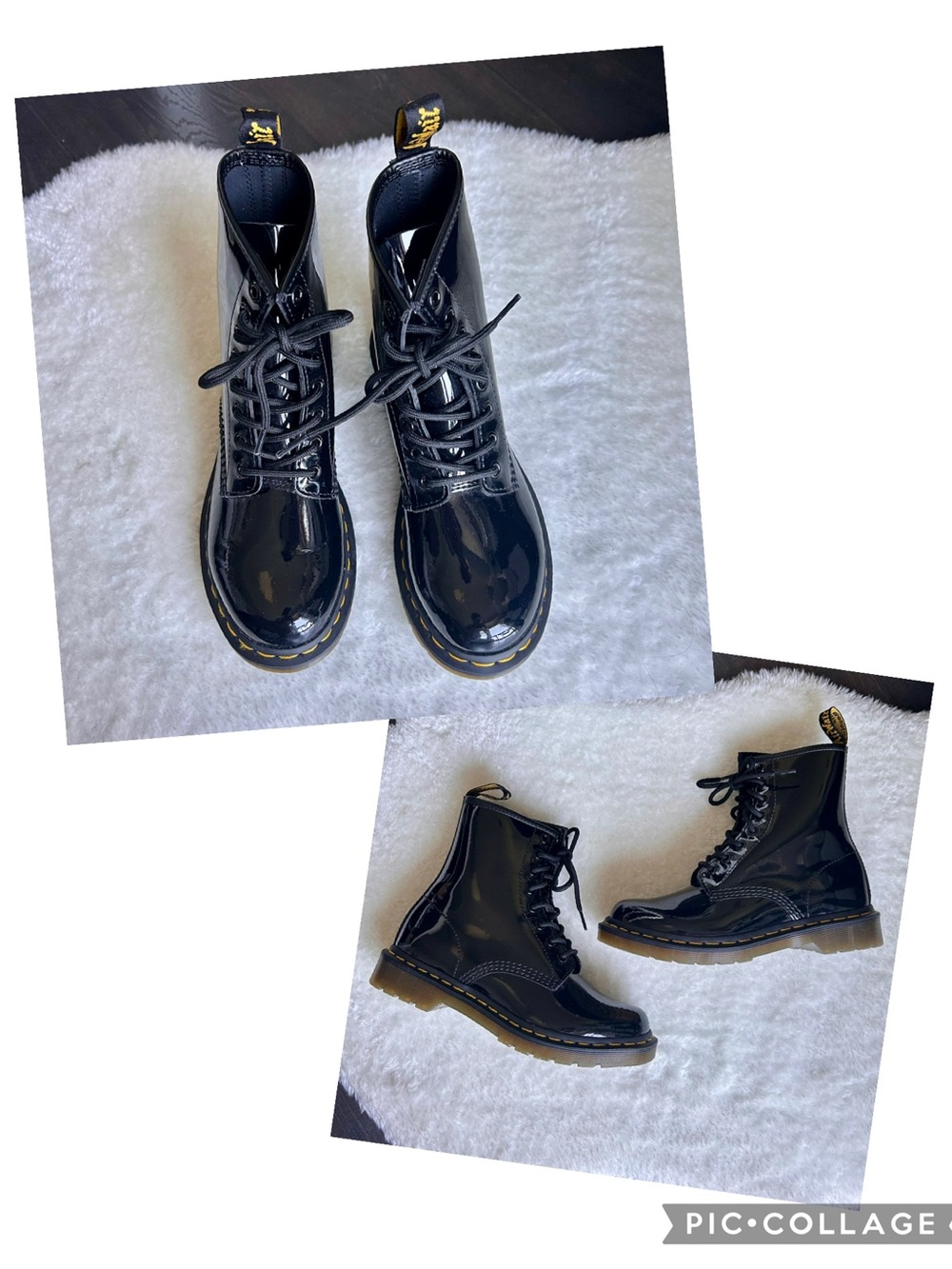 Dr. Martens 1460 Black Patent Lace-Up Boots